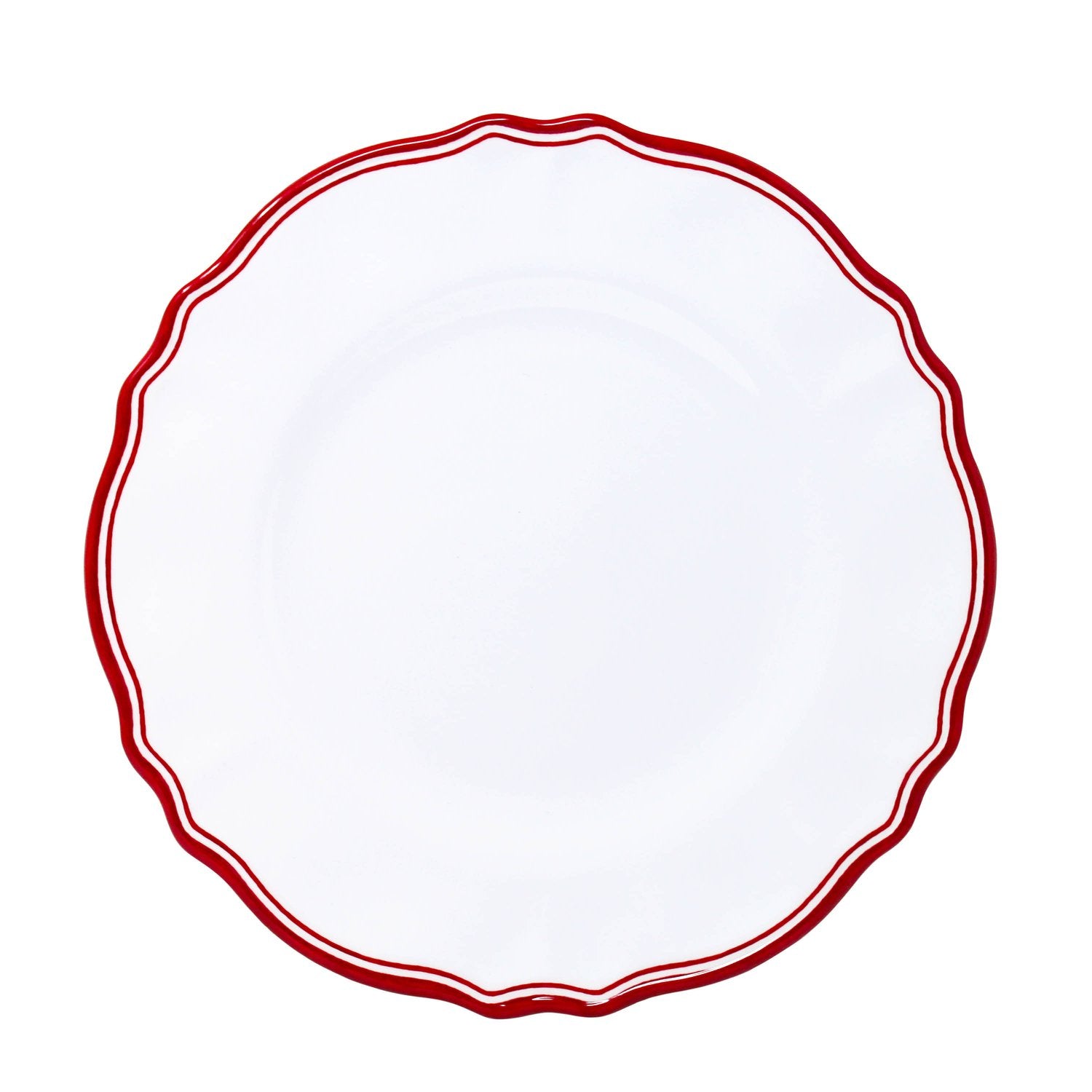 Maison Red Melamine Dinner Plate