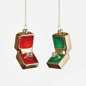 Ring Box Ornament - Assorted Colors