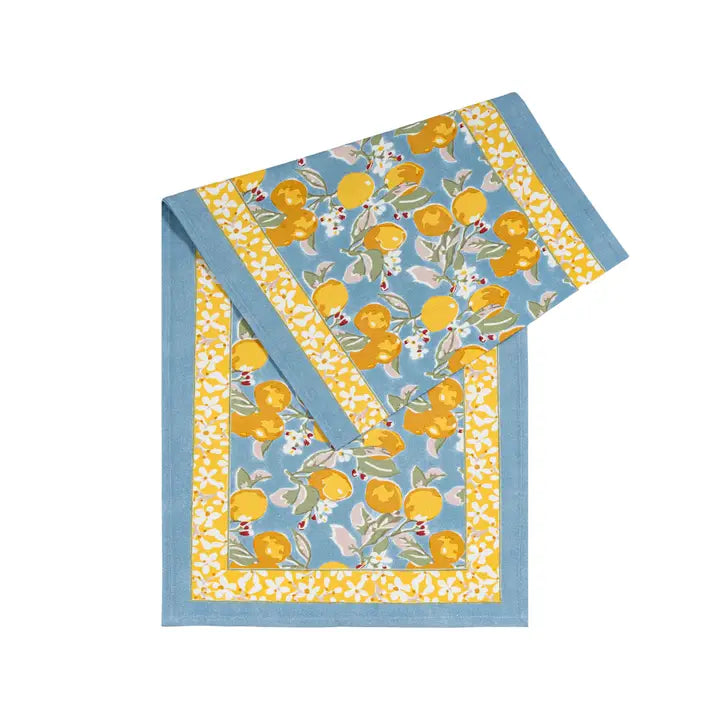 Citron Blue and Yellow Runner