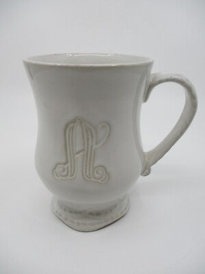 Legado Pebble Monogrammed Mug Letter “A”