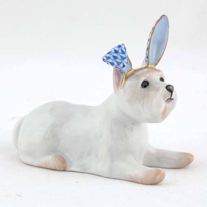 Westie With Bunny Ears