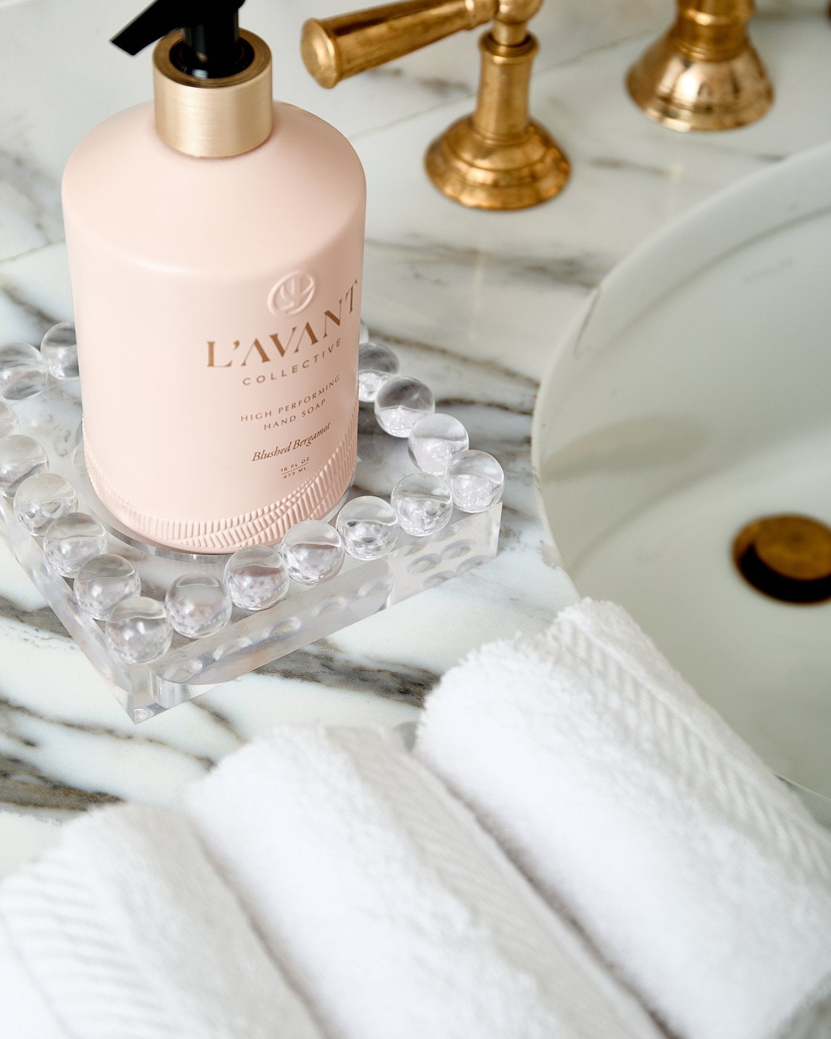 Small Bubble Lucite Bottle Coaster Tray