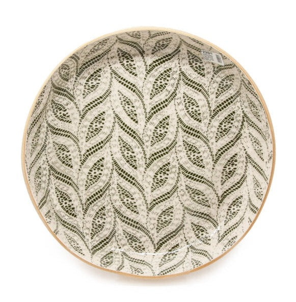 Black Large Round Cocktail Tray