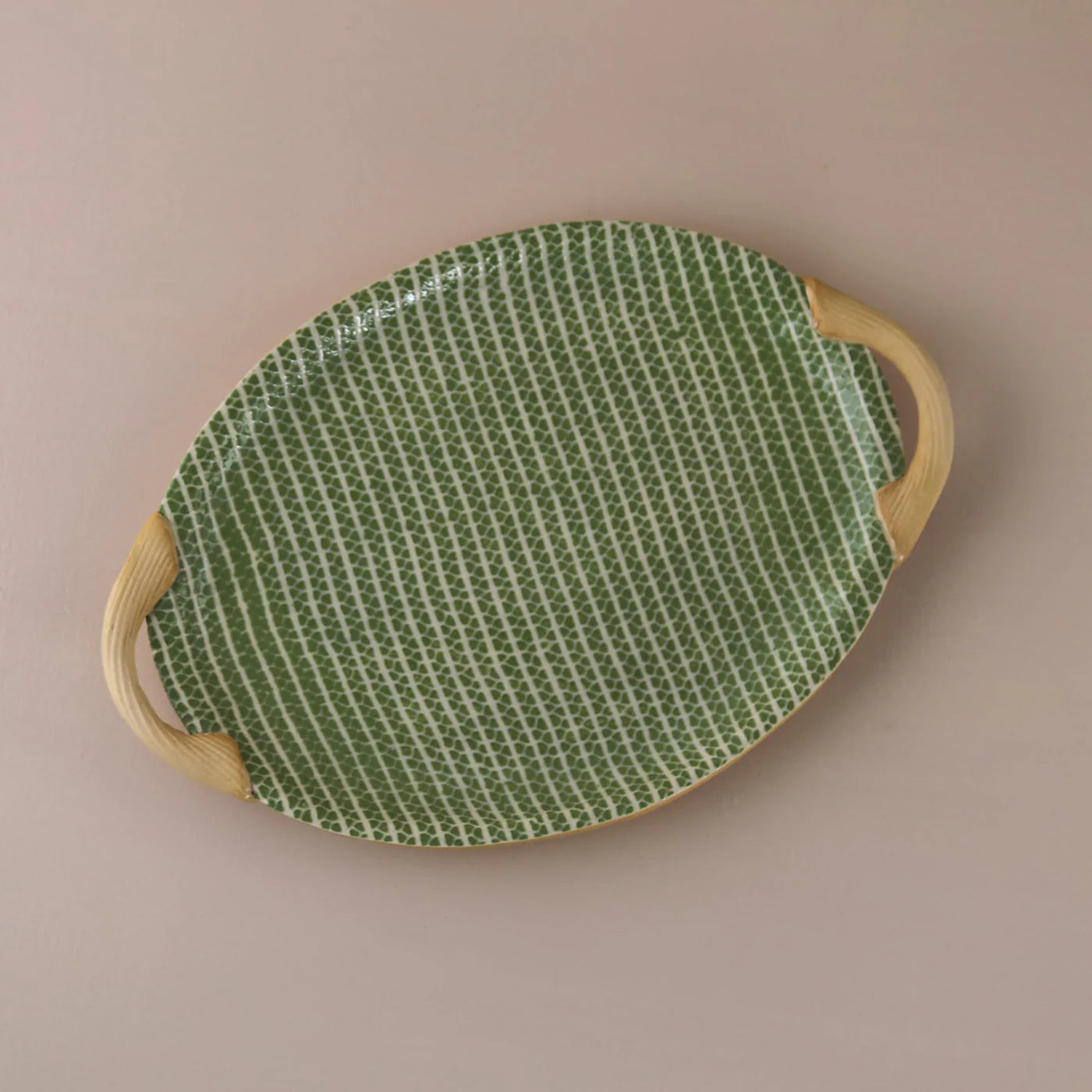 Citrus Small Oval Tray with Handles