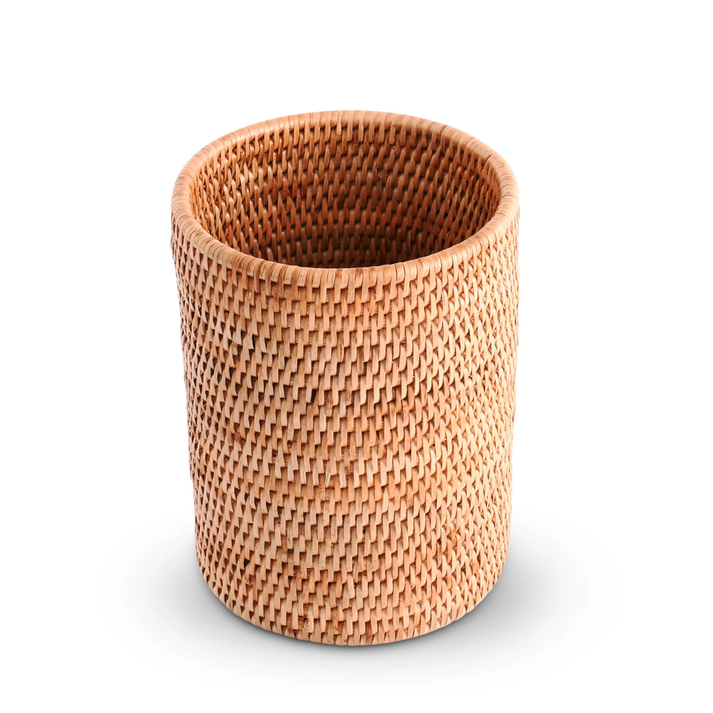 Hand Woven Wicker Rattan Utensil Holder