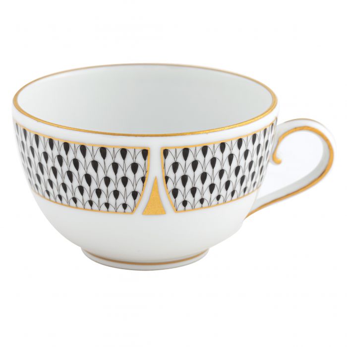 Art Deco Black Teacup