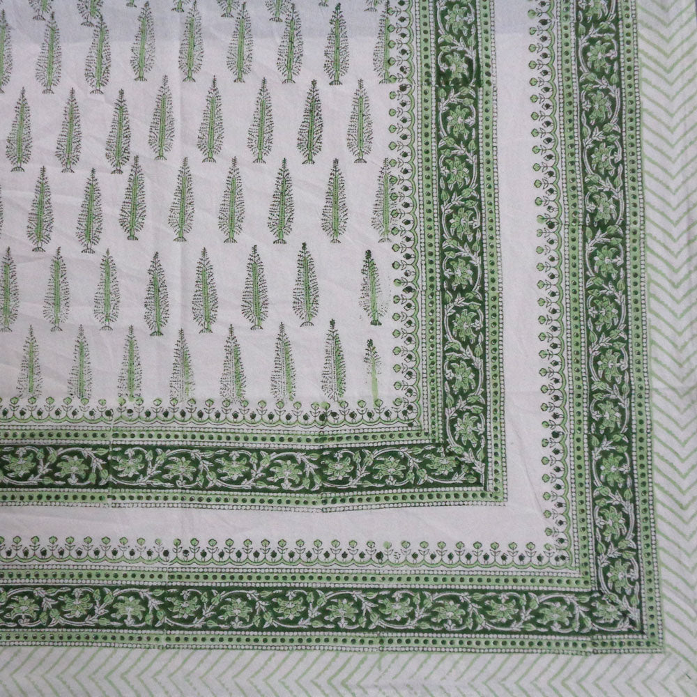 Indian Block Print Tablecloth 180x270cm (8-10 seater)