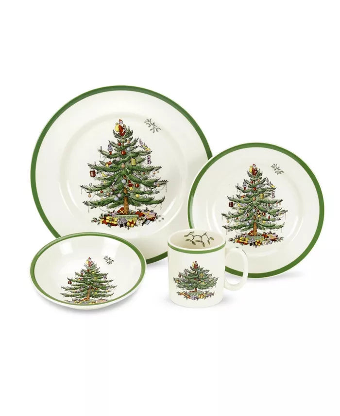 Christmas Tree 4-Pc Place Setting