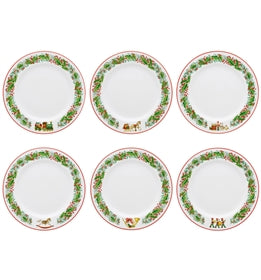 Christmas Magic Dessert plates set/6