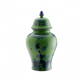 Oriente Italiano Small Potiche Vase with Cover