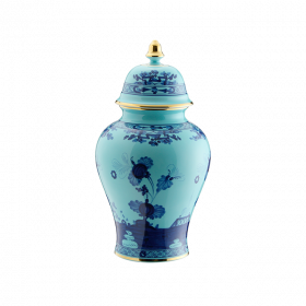 Oriente Italiano Small Potiche Vase with Cover
