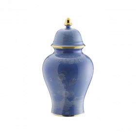 Oriente Italiano Small Potiche Vase with Cover