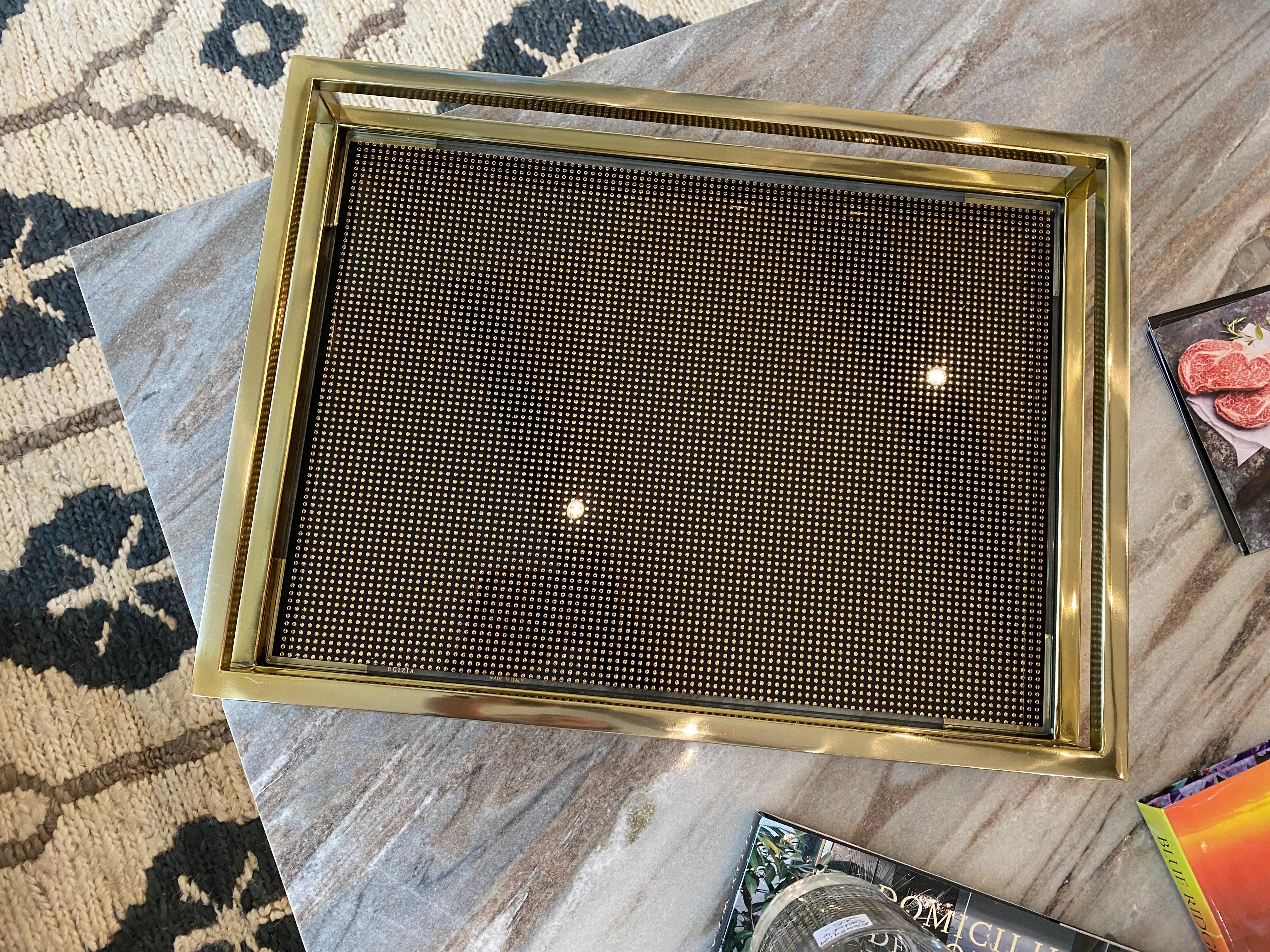 Mood Gold & Black Dot Tray