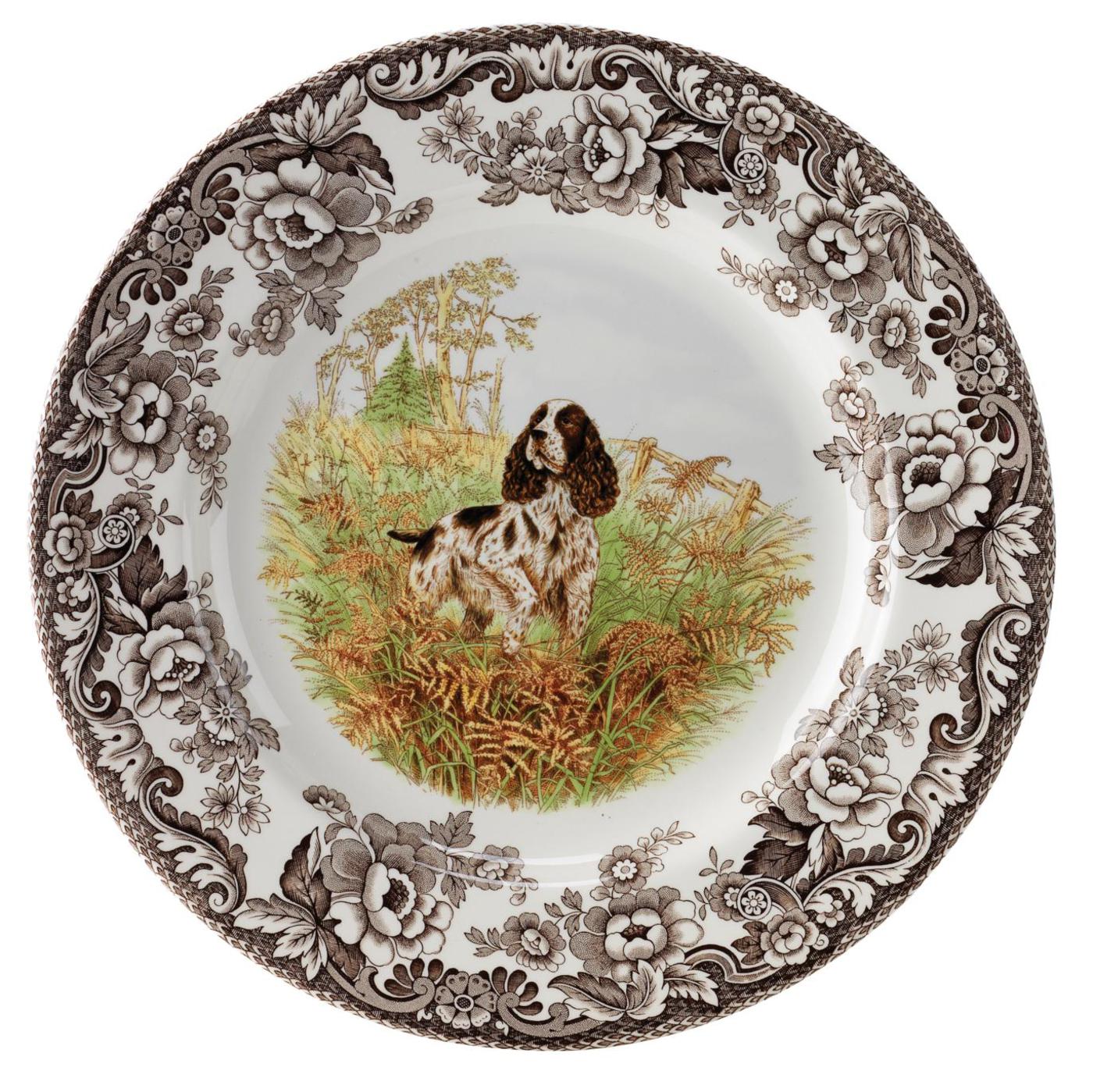 Woodland Hunting Dogs -  Dinner Plate (Spaniel)