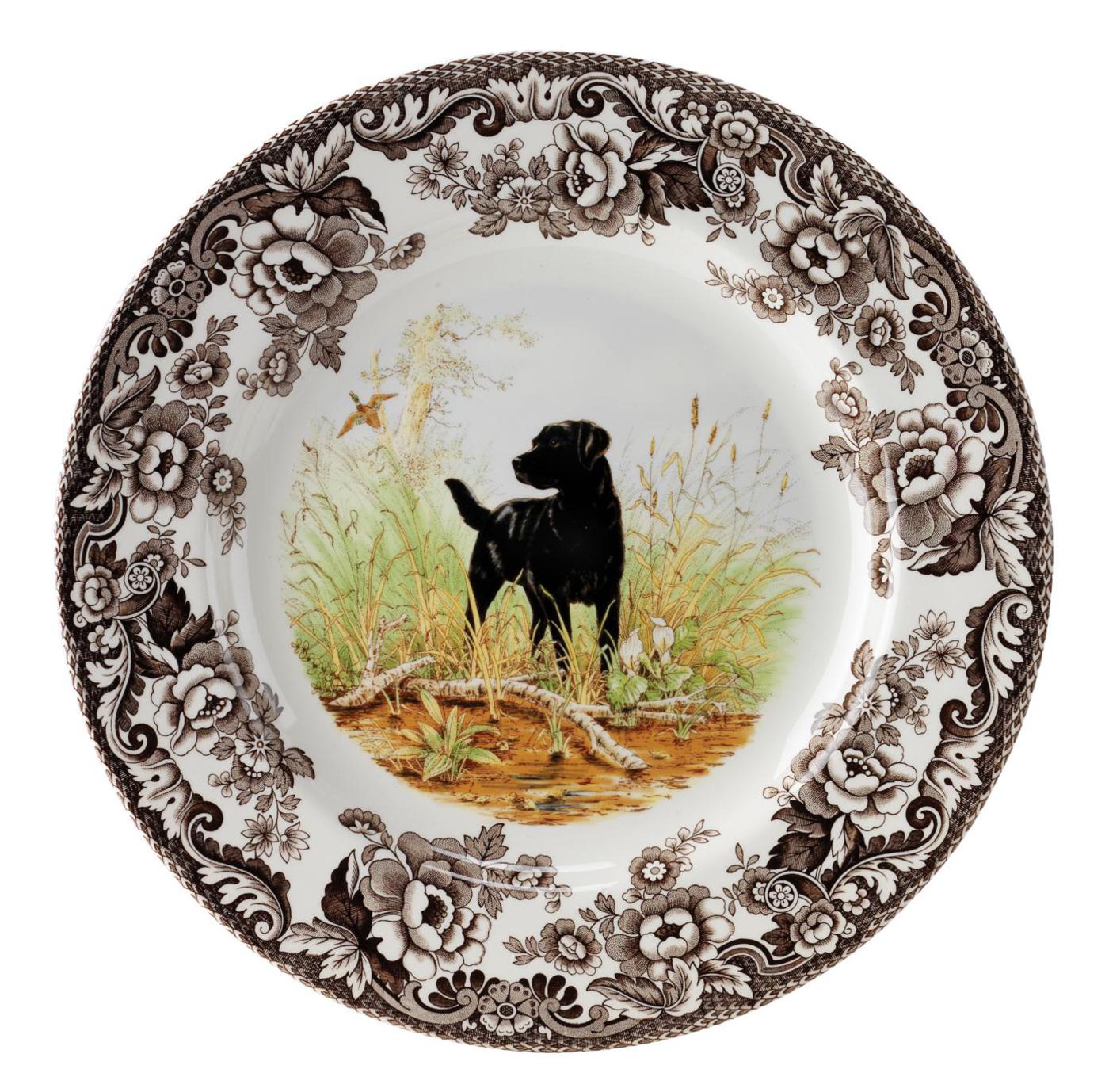 Woodland -  Salad Plate (Black Labrador Retriever)
