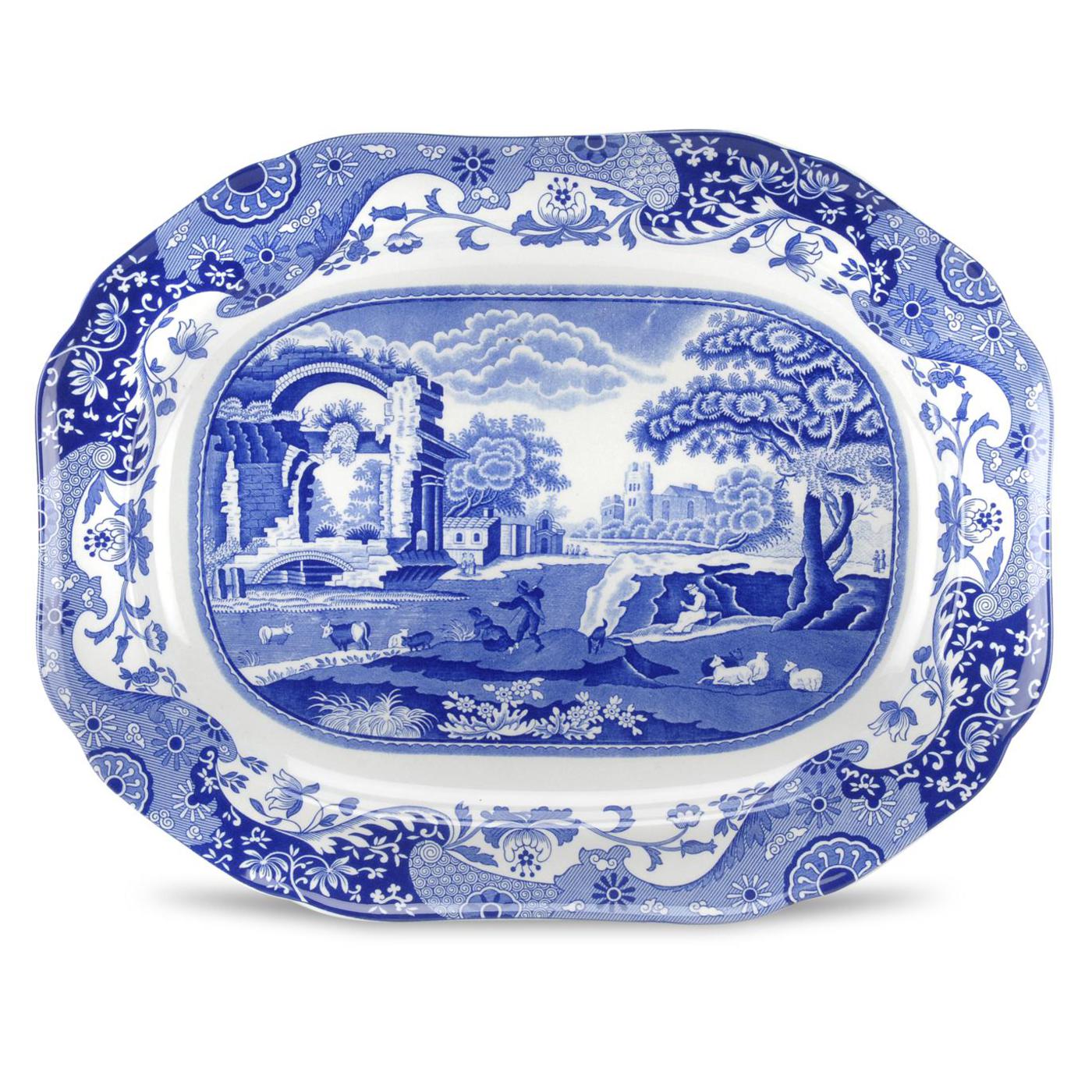 Blue Italian - Serveware Medium Oval Platter