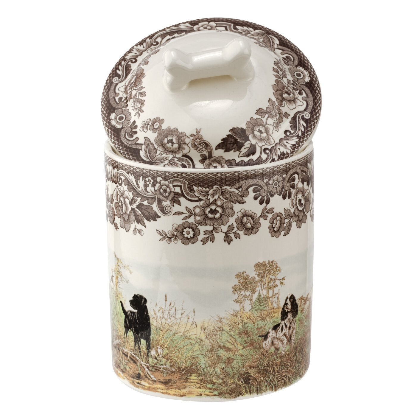 Spode Woodland Hunting Dogs - Treat Jar (Assorted Dogs)