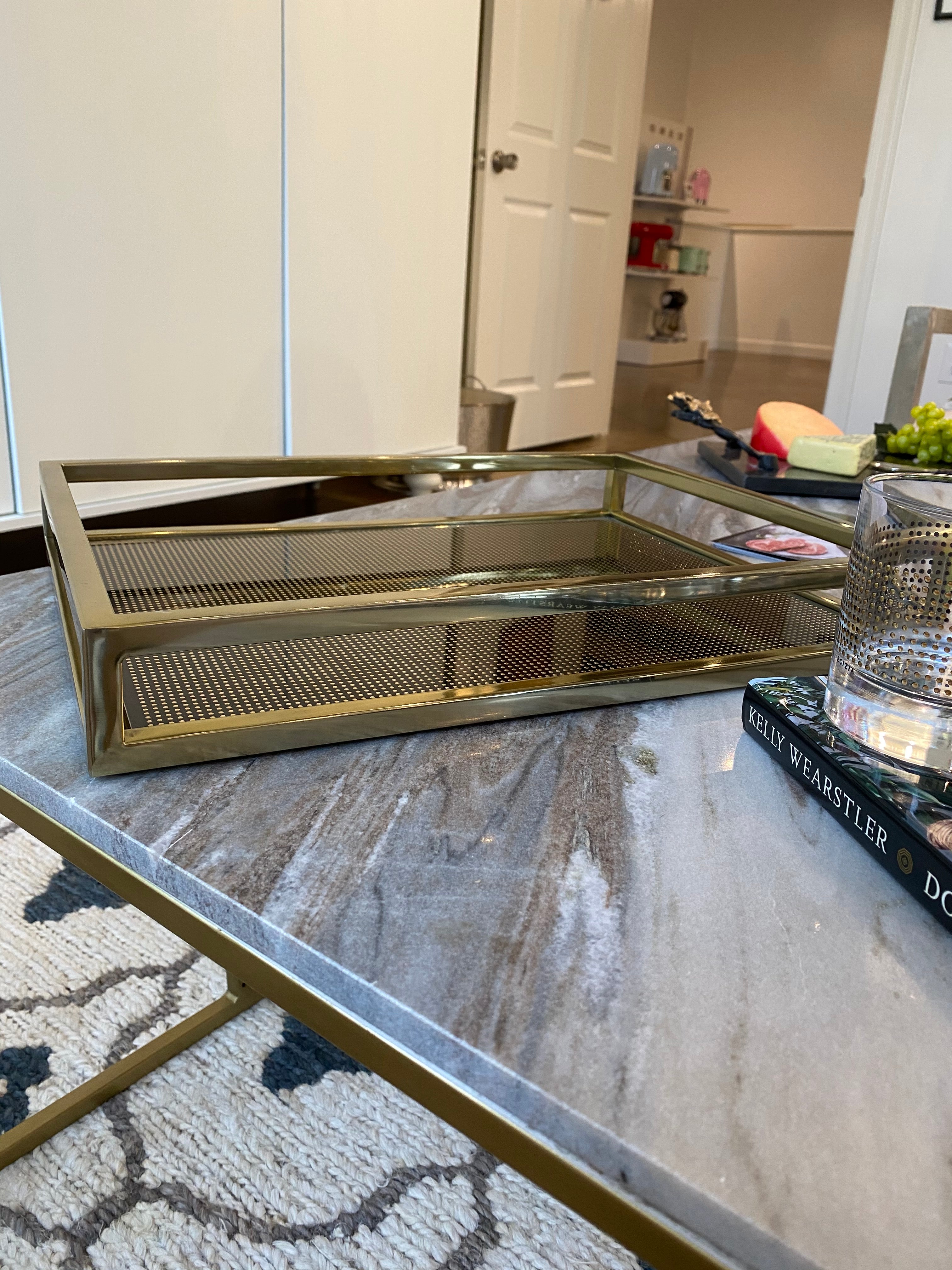 Mood Gold & Black Dot Tray