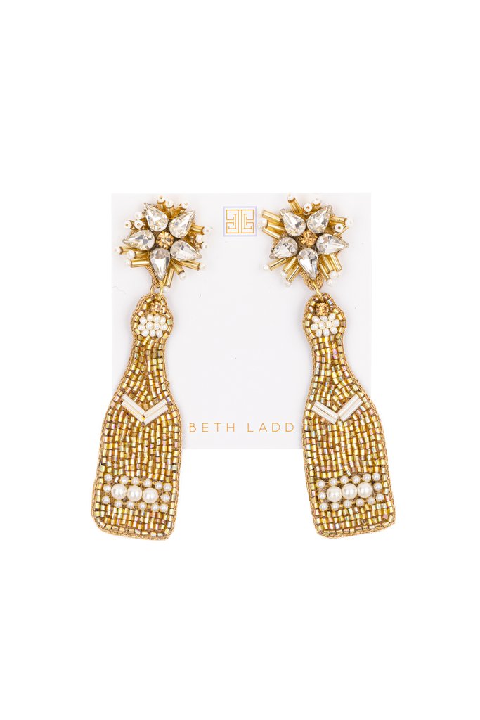 Gold/Pearl Champagne Earrings