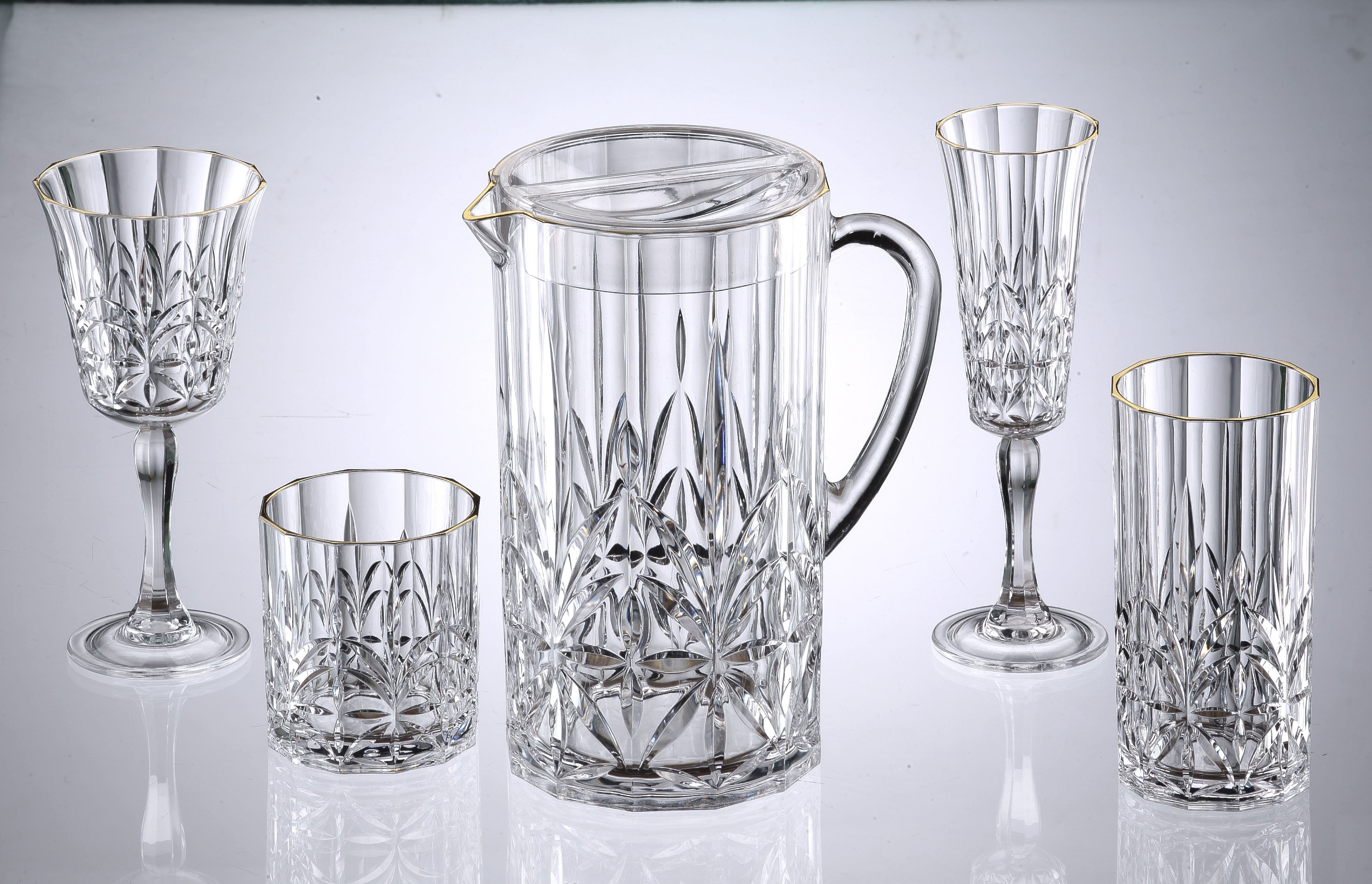 Acrylic Royal Carved Highball
