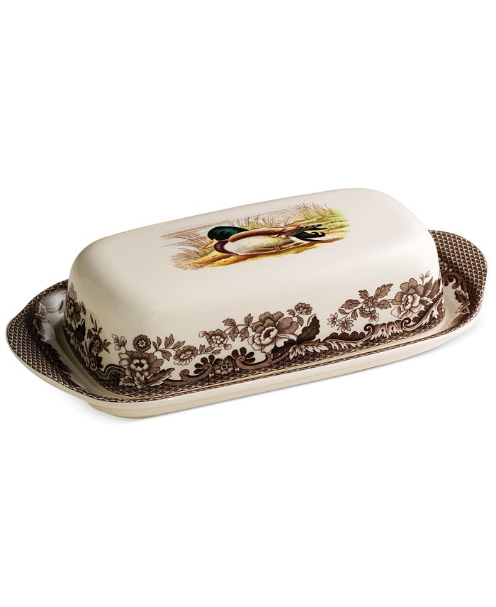 Woodland - Covered Butter Dish (Mallard)