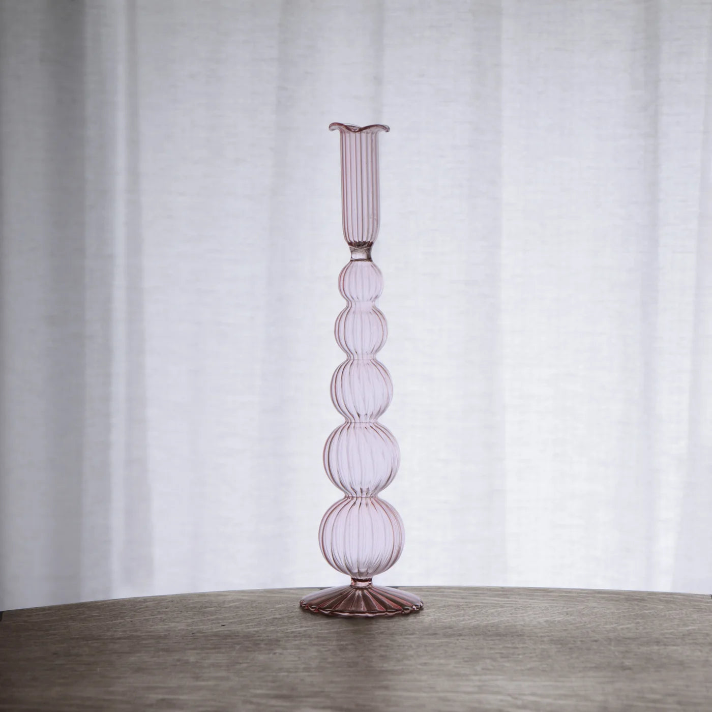 Cambridge Olivia 12" Candlestick Set of 2 Light Pink