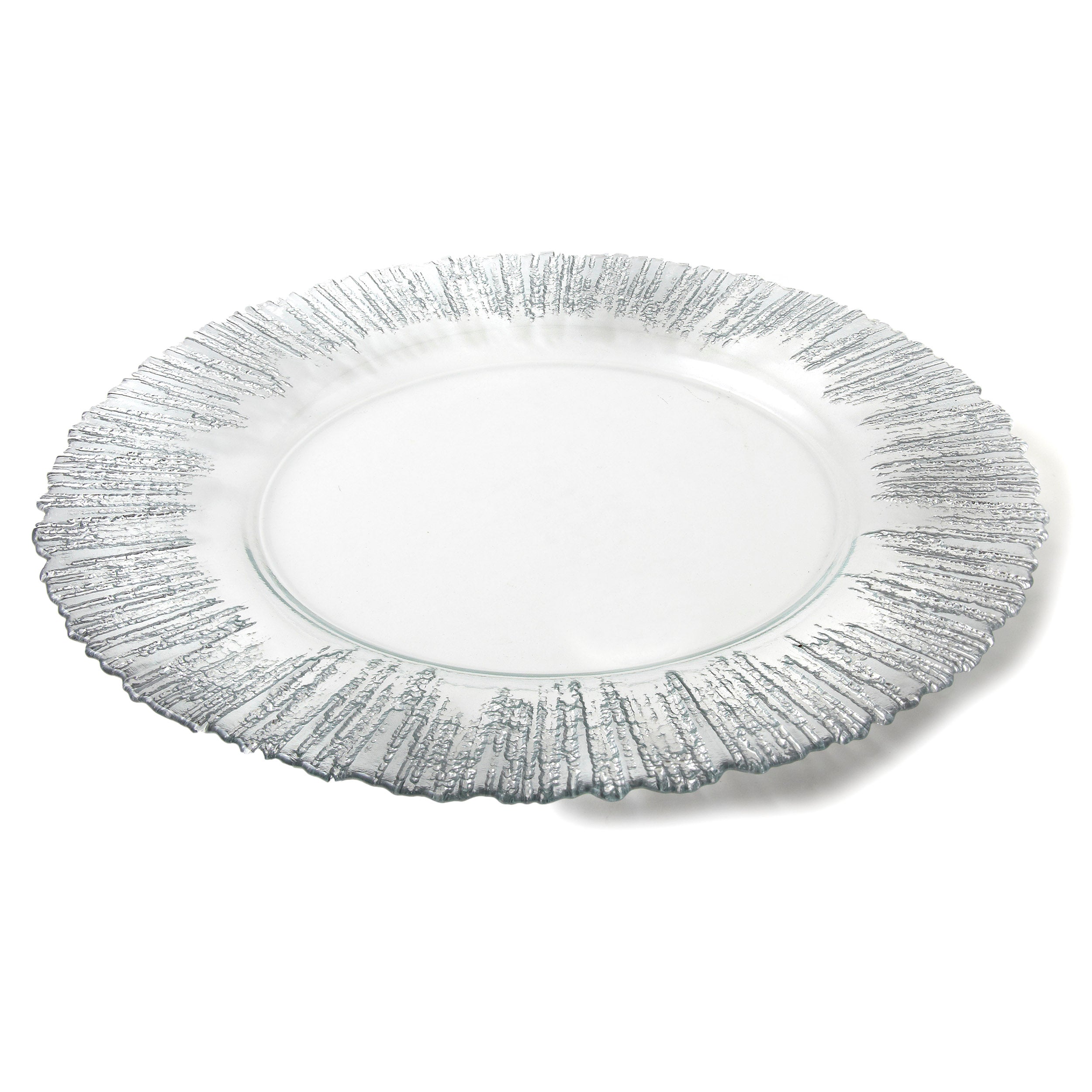 Platinum Sunburst Charger set of 4