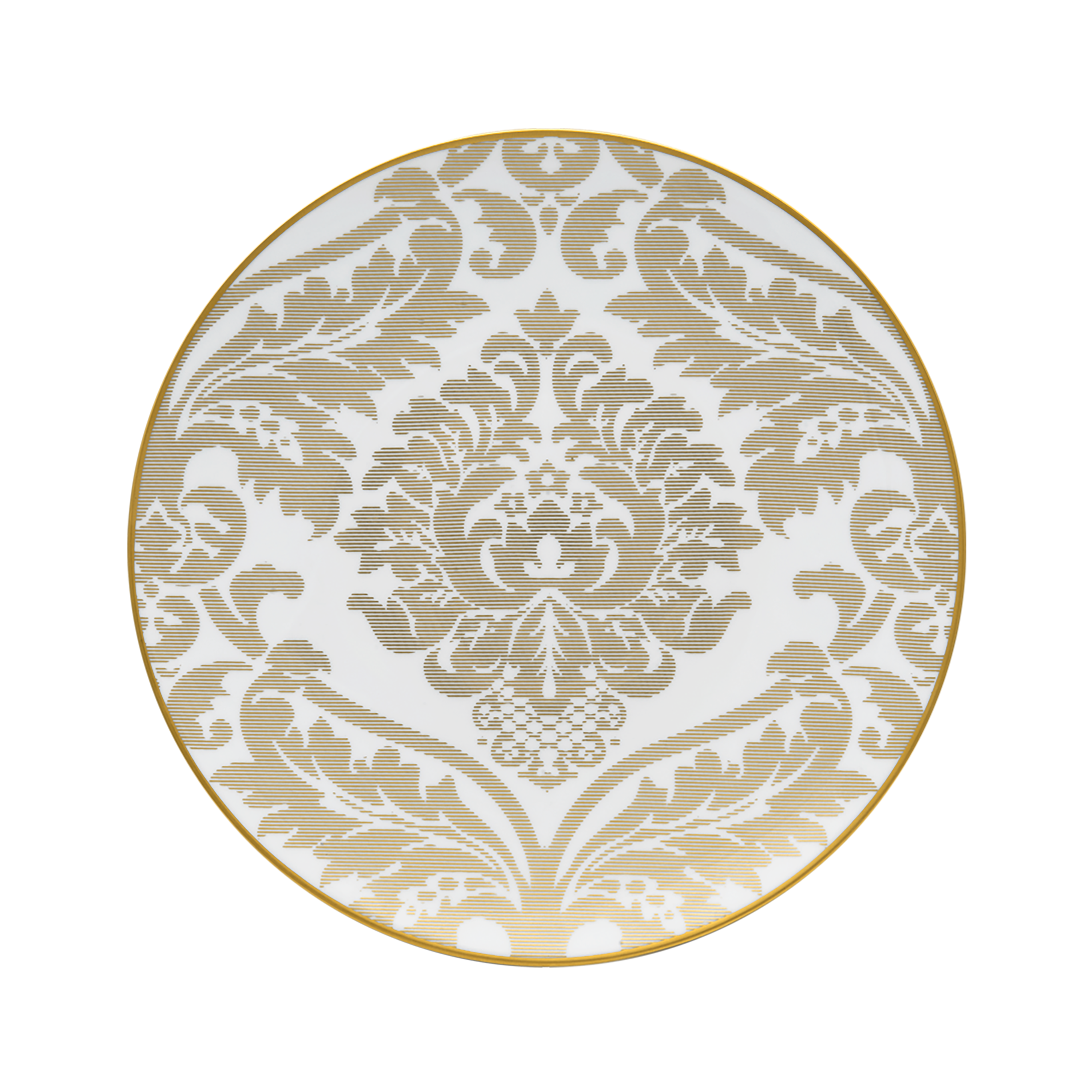 Damasse Bread & Butter Plate in Gold