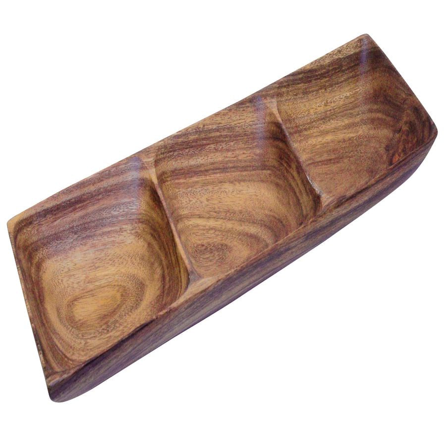 Acacia Wood Three Part Server