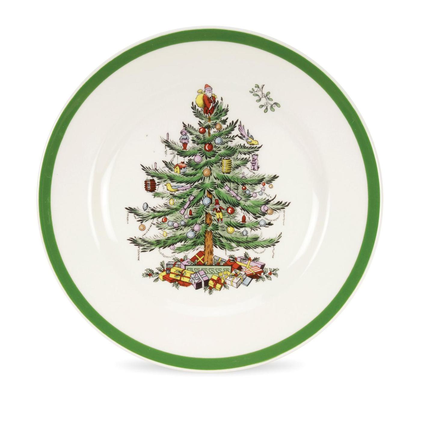 Christmas Tree Salad Plate Set/4