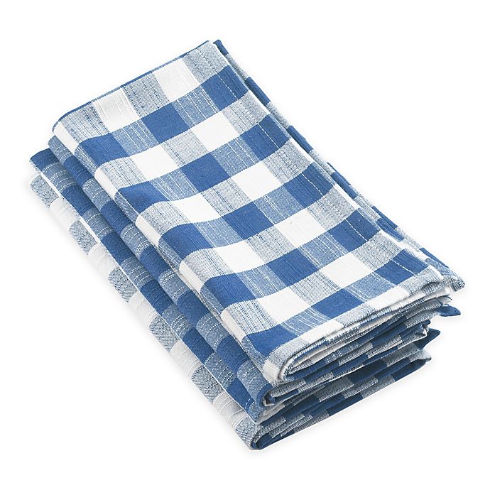 Gingham Napkins Set 4
