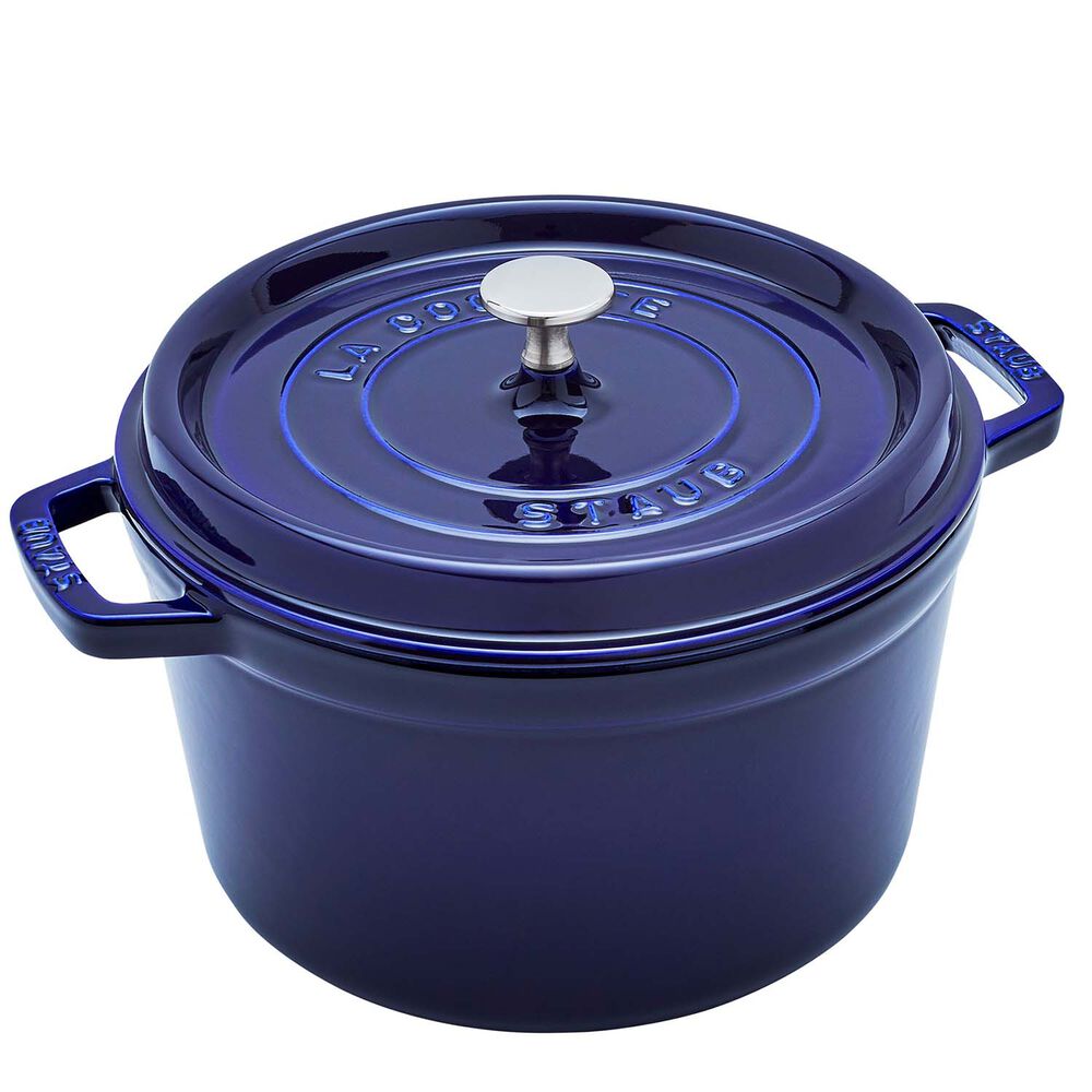 Staub Cast Iron 5 QT Tall Cocotte - Dark Blue