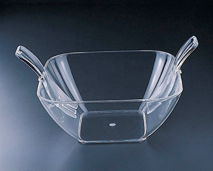 Acrylic Square Salad Bowl Large