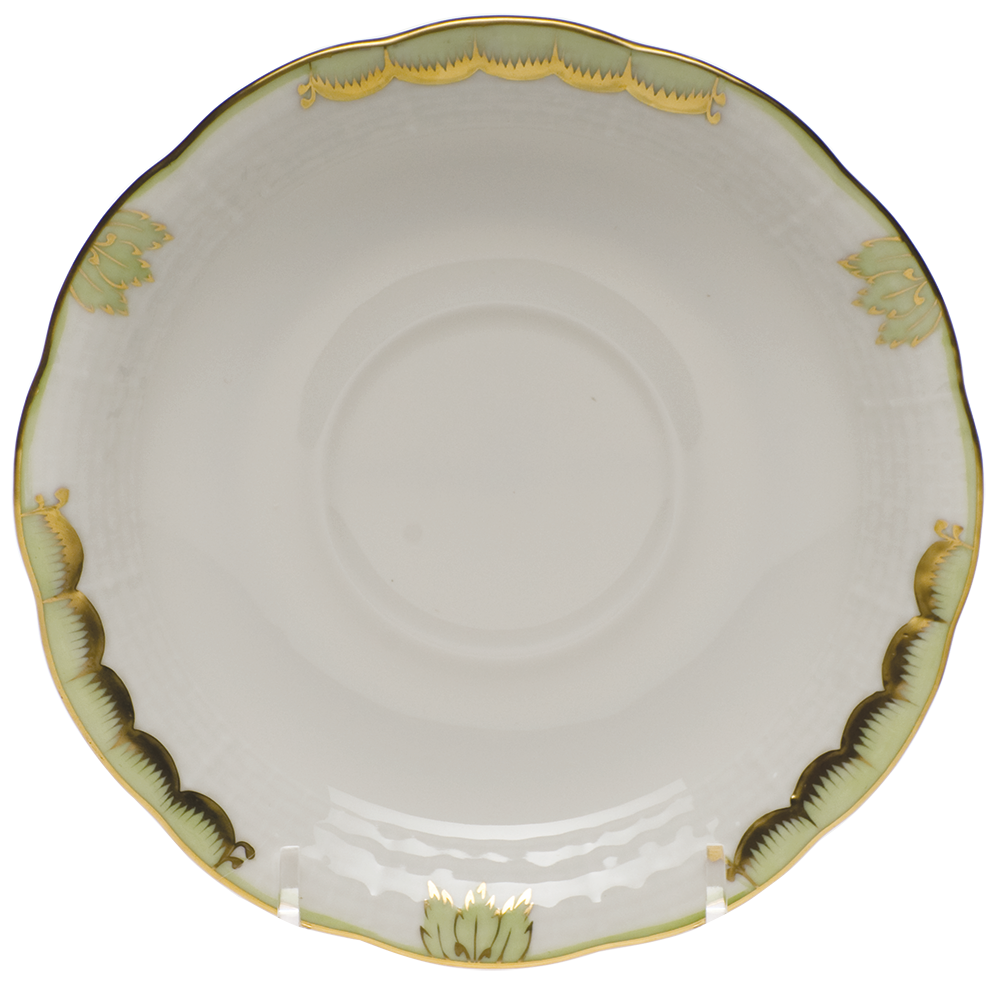 Princess Victoria Green Tea Saucer 6"d