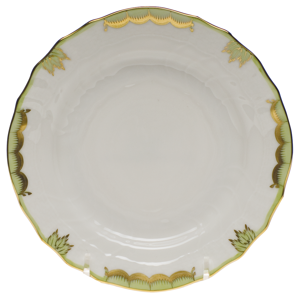 Princess Victoria Green Bread And Butter Plate 6"d