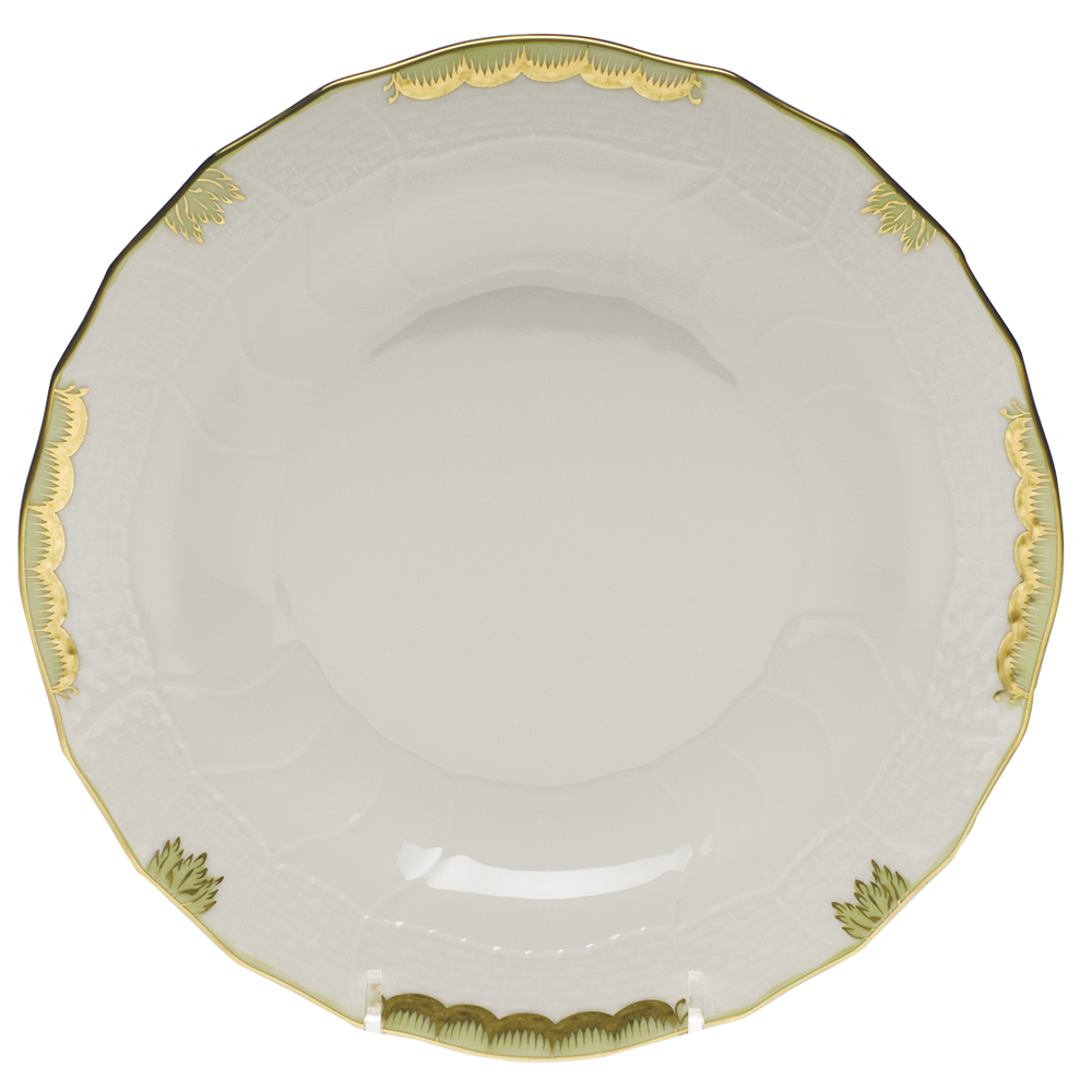 Princess Victoria Green Dessert Plate 8.25"d