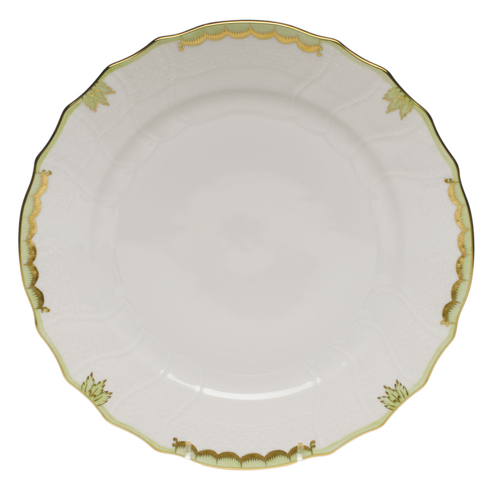 Herend Princess Victoria Green Dinner Plate 10.5"d - Green