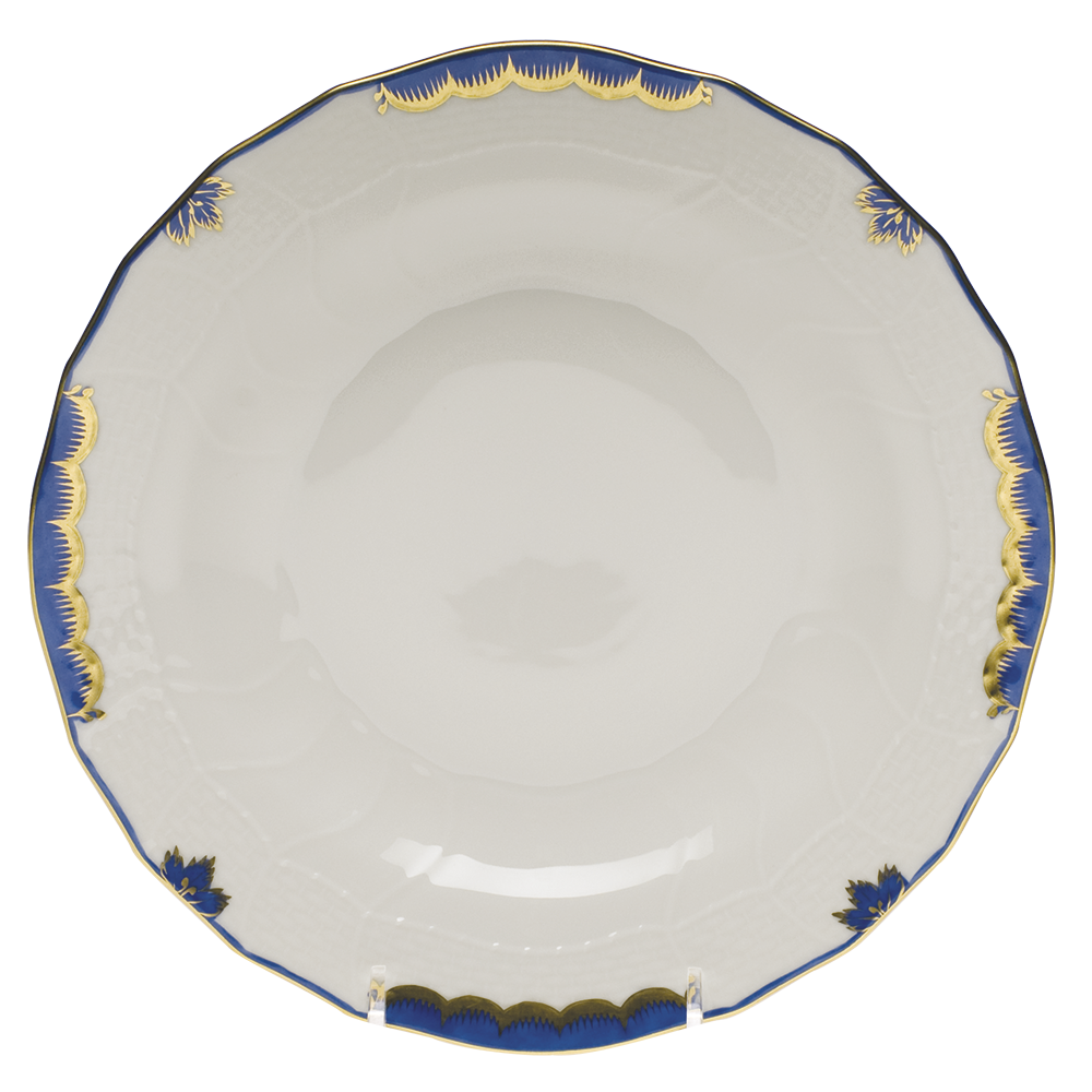 Princess Victoria Blue Dessert Plate 8.25"d - Blue