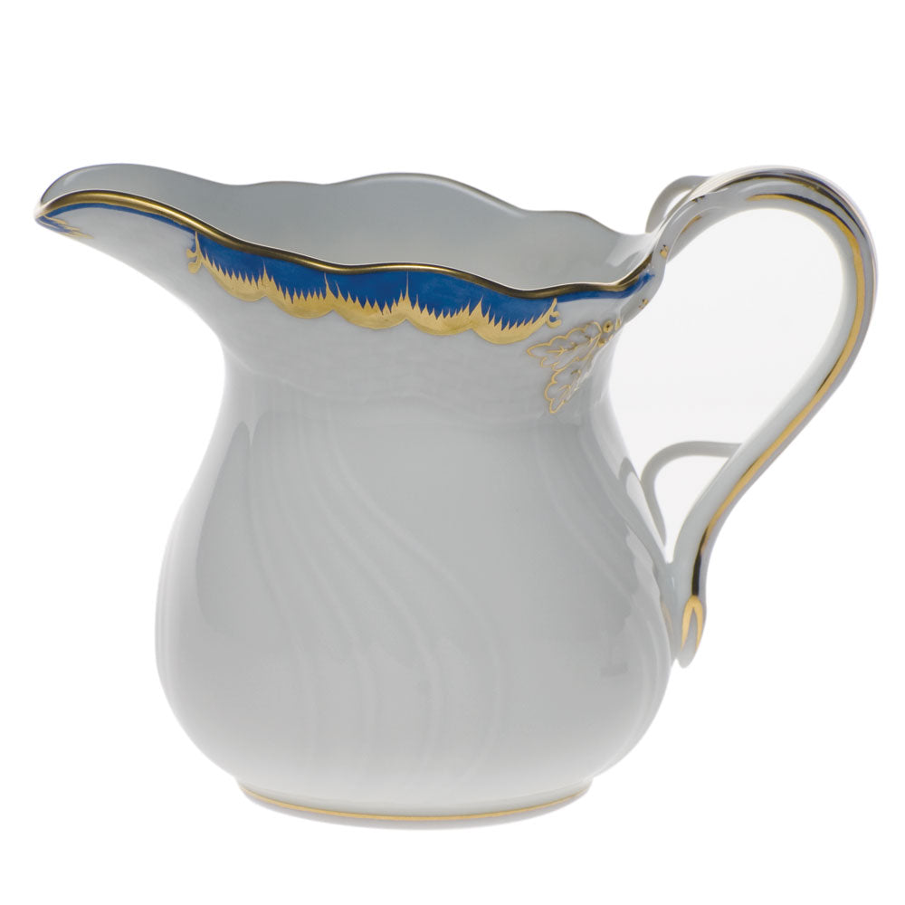 Herend Princess Victoria Blue Creamer (6 Oz) 3.5"h - Blue