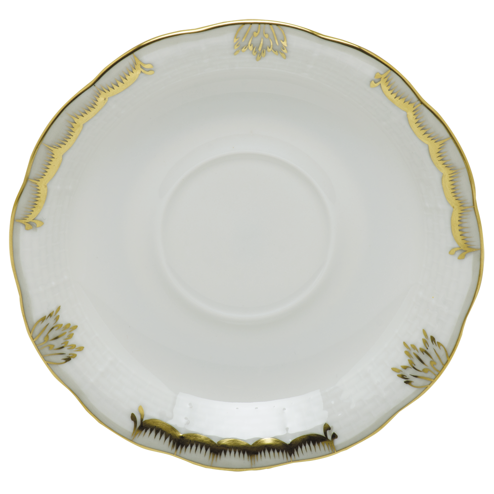 Princess Victoria Gray Tea Saucer 6"d