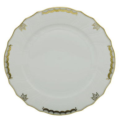 Herend Princess Victoria Gray Dinner Plate 10.5"d - Gray