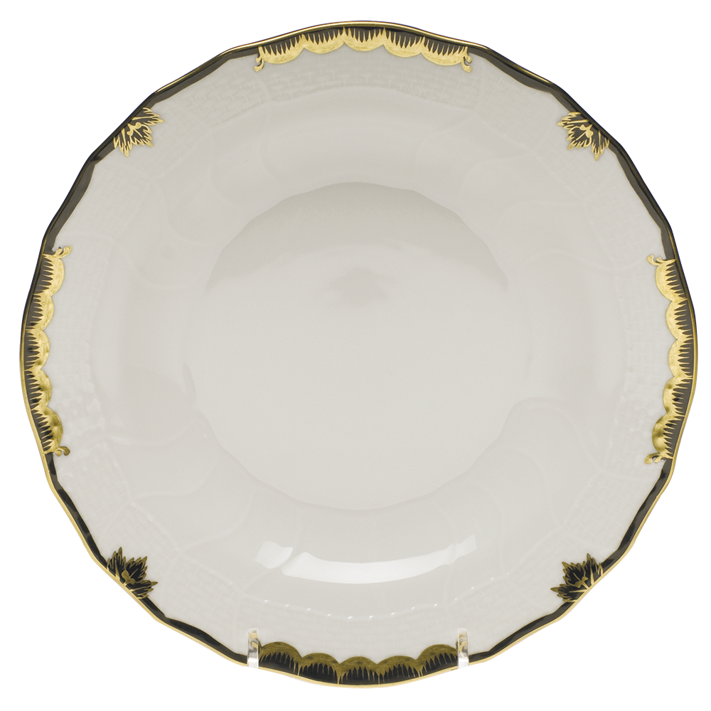 Princess Victoria Black Dessert Plate 8.25"d