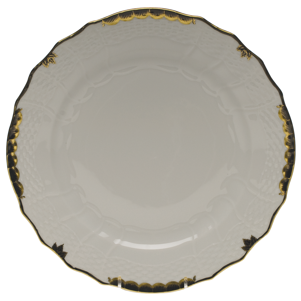 Princess Victoria Black Service Plate 11"d