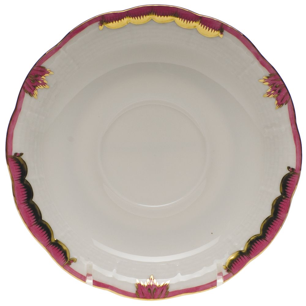 Princess Victoria Pink Tea Saucer 6"d