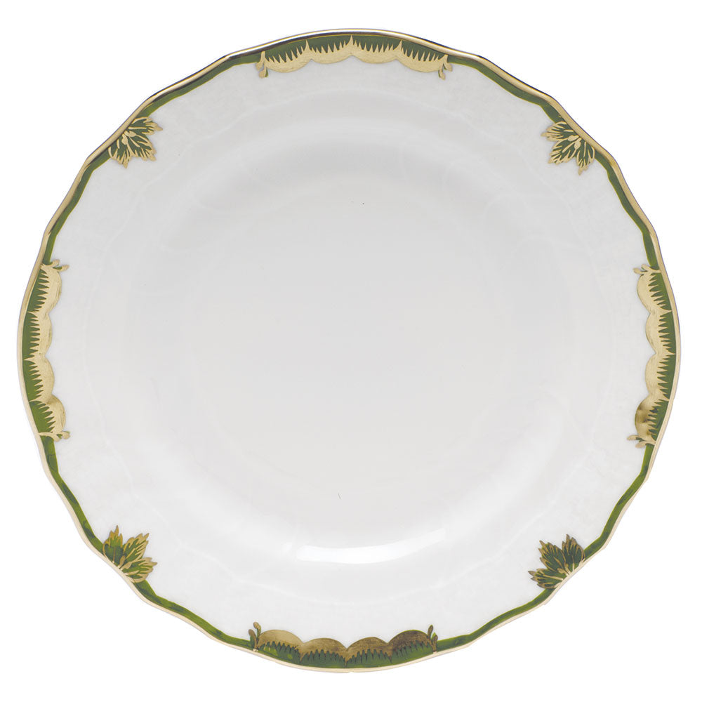 Herend Princess Vict Dark Green Bread And Butter Plate 6"d - Dark Green