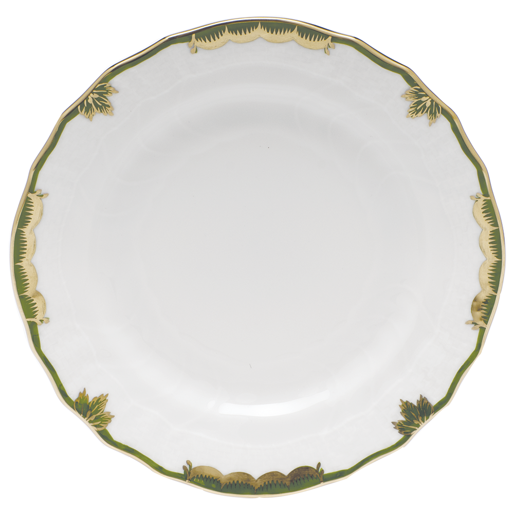 Princess Victoria Dark Green Bread And Butter Plate 6"d