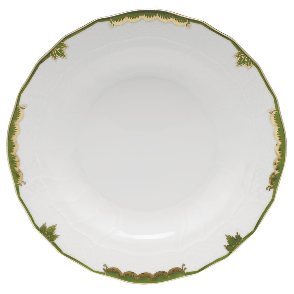Herend Princess Vict Dark Green Dessert Plate 8.25"d - Dark Green