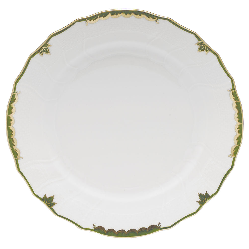 Herend Princess Vict Dark Green Dinner Plate 10.5"d - Dark Green