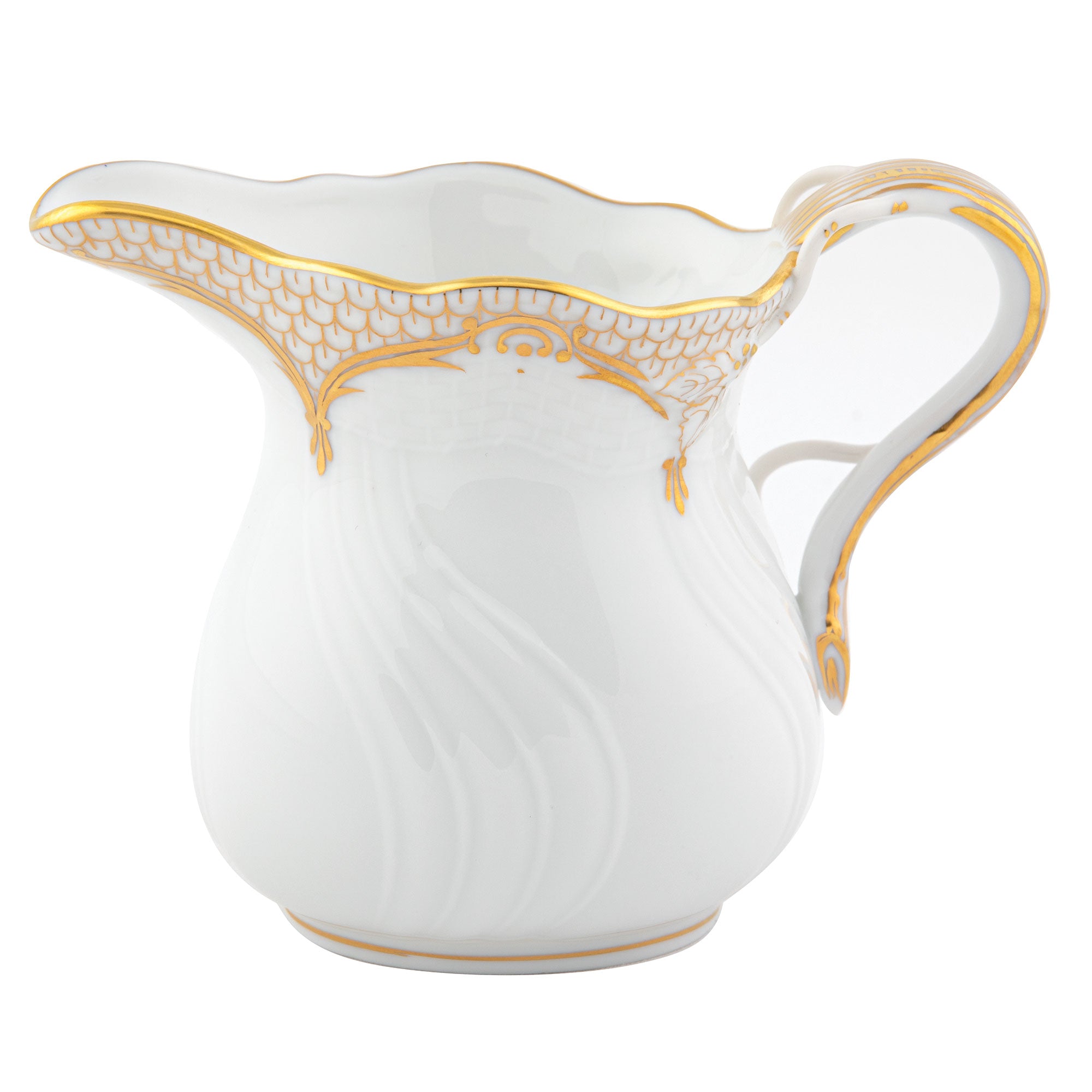 Herend Golden Elegance Creamer (6 Oz) 3.5"h