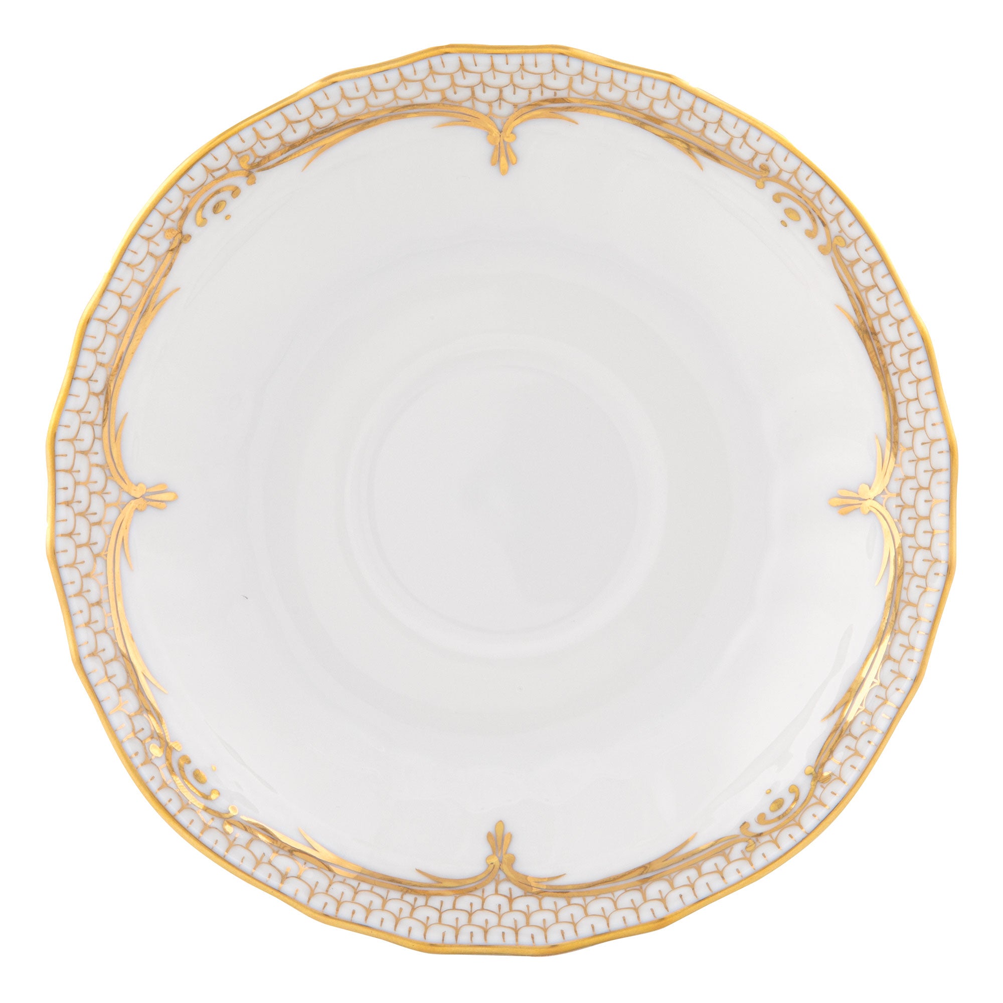 Herend Golden Elegance Canton Saucer 5.5"d